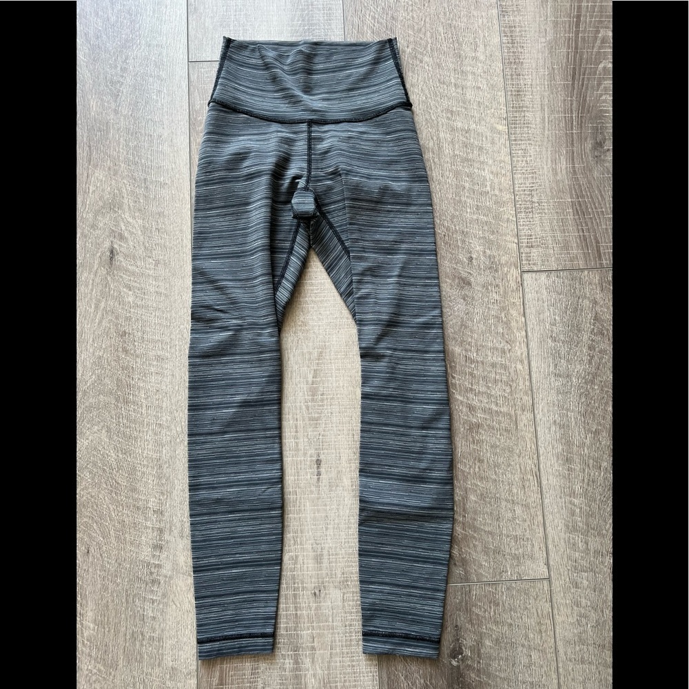 Lululemon High Times Pant *Luxtreme in Cyber Stripe Deep Coal Black